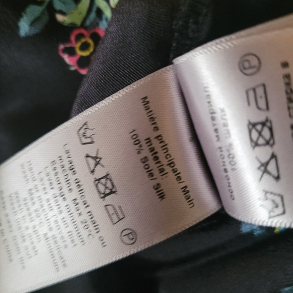 Zadig & Voltaire Rougi Floral Long Sleeve Silk Shirtdress - Picture 10 of 10